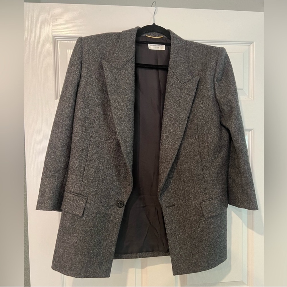 Saint Laurent Charcoal Blazer